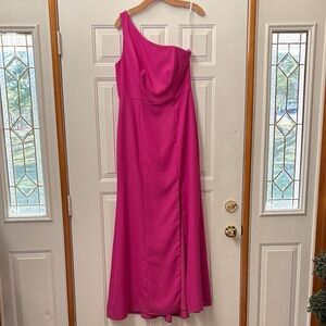 One-Shoulder Fuchsia dress size 10